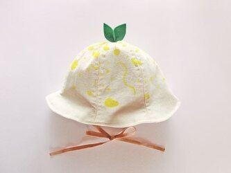 ぐんぐん大きくなあれ！ハンドペイントファブリック・葉っぱと養分（受注後生産）の画像