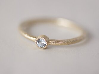 Aquamarine birthstone ring [R050K10AQ]の画像