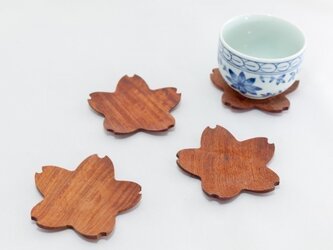 さくらの花形コースターの画像