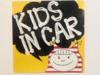 KIDS IN CAR ステッカー 女の子の画像