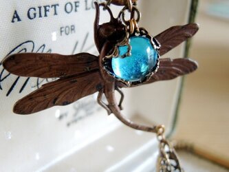 【ヴィンテージ】アールヌーヴォー：蜻蛉のネックレスの画像