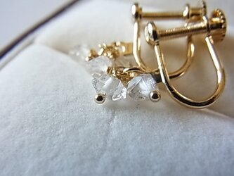 herkimer diamond earringの画像