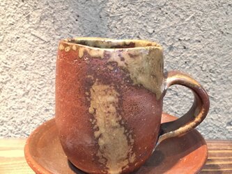 備前焼  カップ＆ソーサーの画像