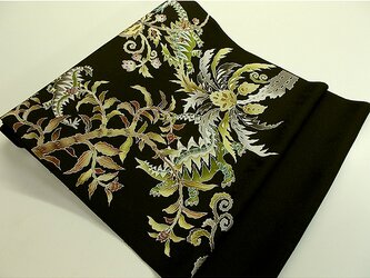 名古屋帯＆袋帯（古代植物と恐竜家族）の画像