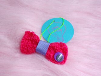Mr Bow knit (brooch)の画像