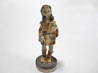 ちびキモノ人形　－茶×黒ーの画像
