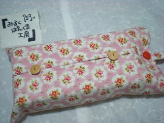 ティッシュカバー　チロルフラワー　紐付き２WAYタイプの画像