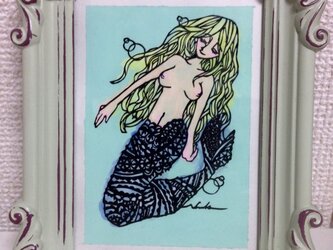 切り絵：人魚姫の祈りの画像
