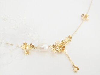 クローバー畑のネックレスB (gold)の画像