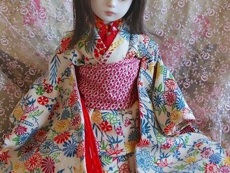 型染めの着物の画像