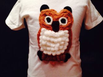 再販 フクロウt-shirt2の画像