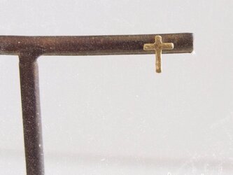 【再販】- Brass - Mini Cross　ピアスの画像