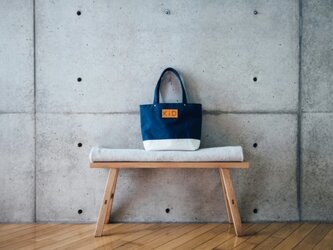 倉敷帆布製トートバッグ（クリーム）の画像