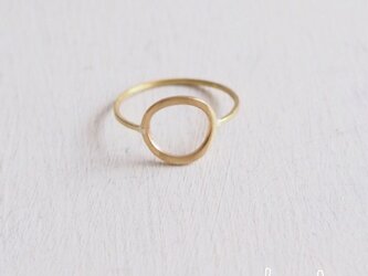 【再販】Gold Circle Ring　（L）の画像
