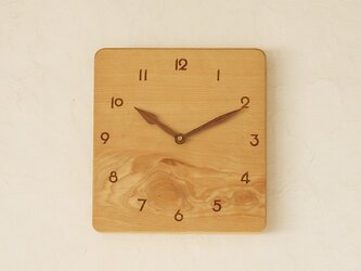 掛け時計 ぶな材①の画像