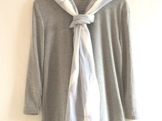 すっきり斜めチェック＊板締め絞りの日本製コットンストールの画像