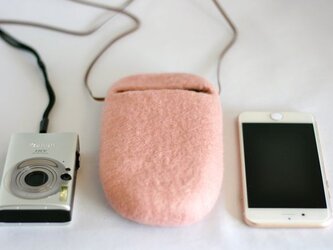 iPhoneポシェット cocoon（ピンク）Lサイズの画像