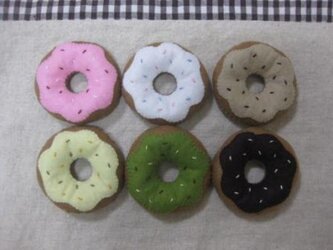 ドーナツ　ハンドメイド　フェルト　ままごとの画像