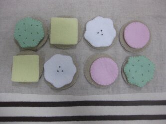 カナッペ　ハンドメイド　フェルト　ままごとの画像