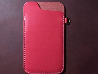姫路タンニンレザーのiPhone8/7/6sスリーブケース。の画像