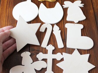 13.CATS.WORKSオリジナル 木製オーナメントキット（クリスマス）の画像