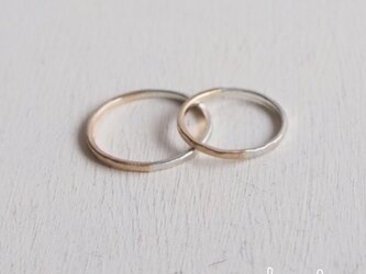 【再販】- K10/SV -  Bi-colored Ringの画像