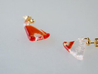 ガラスのピアス   ※イヤリングに変更可の画像