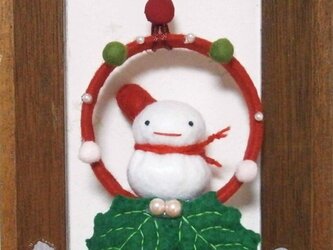 クリスマスリースの画像