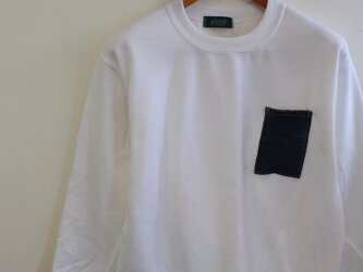 リメイクスウェットトレーナー　denim pocket Sの画像