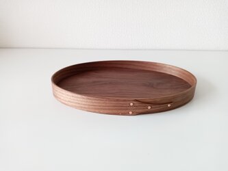 Shaker Oval Tray #6 - ブラックウォルナットの画像