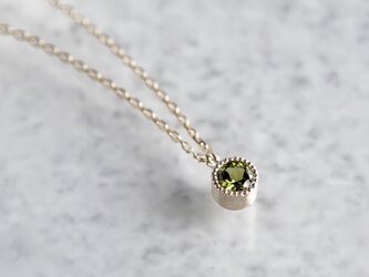 Tourmaline birthstone necklace [P033K10TM]の画像