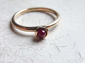 K18 ruby ringの画像