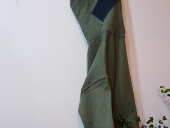 a look on books リメイクスウェットパーカー　denim Lの画像