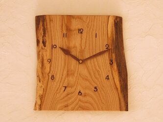 掛け時計 栗材④の画像