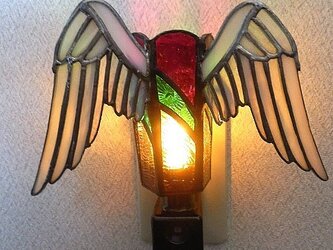 ステンドグラス　フットランプ　翼の画像