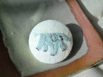 ゾウ（淡い青）の画像