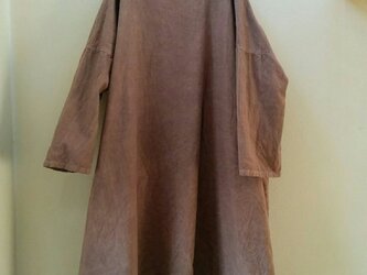 草木染め シンプルワンピース　山桜の画像