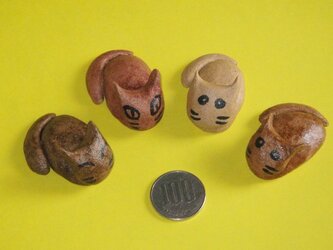 猫のハシ置きセット（ＷＯＯＤ）の画像