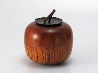けやき　茶筒　柿の画像