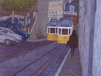 ケーブルカーのゆく道の画像