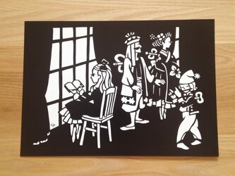 切り絵ポスター「コッペリウスの部屋」の画像