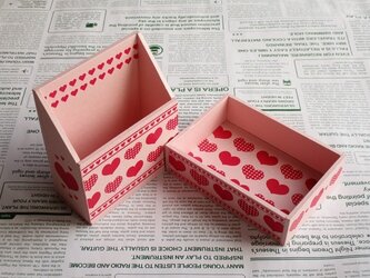 ハートの小箱セット（ピンク）の画像