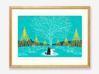 イラストフレーム（24.クリスマス・イルミネーション）の画像