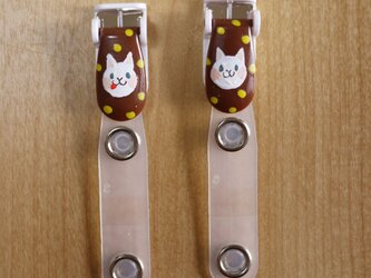 手描きバンドクリップ２個セットI⭐︎移動ポケットなどにの画像