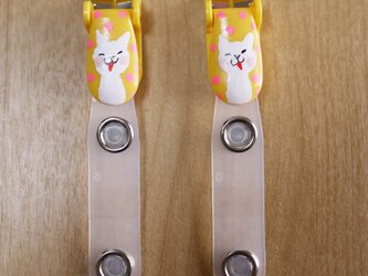 手描きバンドクリップ２個セットY⭐︎移動ポケットなどにの画像