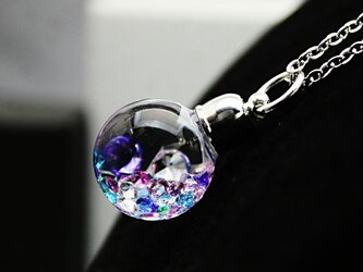 新作Bijou glass Ball Pendant L 　クリア系マルチミックスカラーの画像
