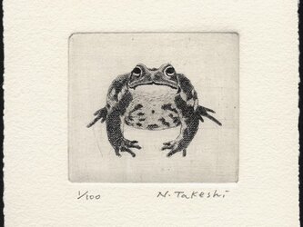 かえる・D / 銅版画 （額なし）の画像