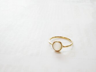 K18YG　ムーンストーン　リングの画像