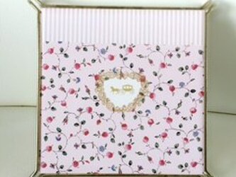ゴールドフレーム付きお鍋敷き（オーダー可）の画像