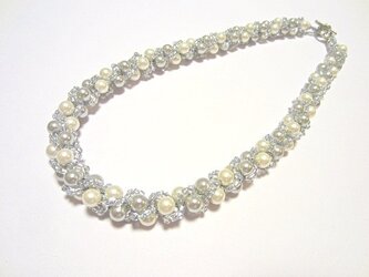 【再販】silver pearl necklaceの画像